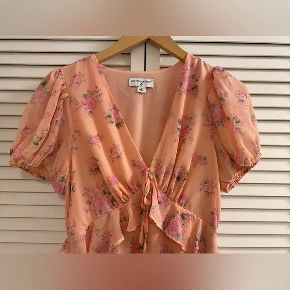 LoveShackFancy For Target Pink/Peachy Fleur Dress Size 2 - Picture 2 of 14